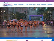 Tablet Screenshot of indywomenshalfmarathon.com